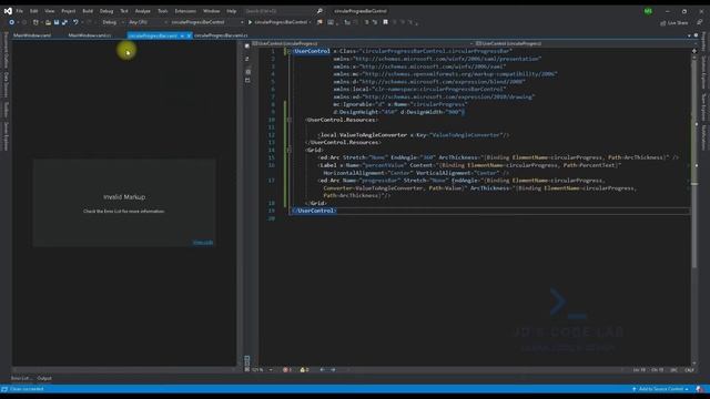 WPF C# | Circular Progressbar | User Controls Wpf C# (Jd's Code Lab) смотреть онлайн
