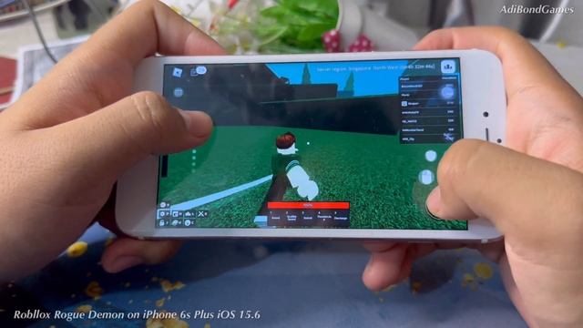 Game Test Roblox Rogue Demon on iPhone 6s Plus ios 15.6 смотреть онлайн