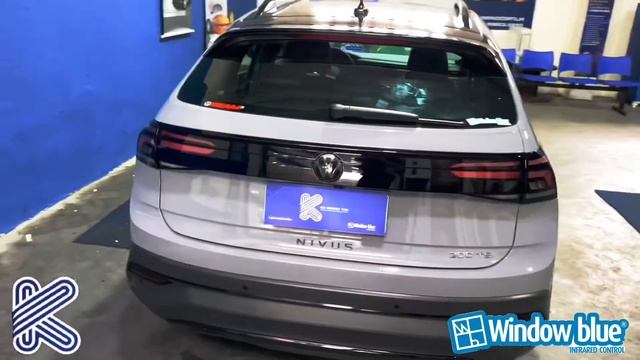 Nivus highline cinza moonstone 2021 com película térmica Window Blue® fotocromatica смотреть онлайн