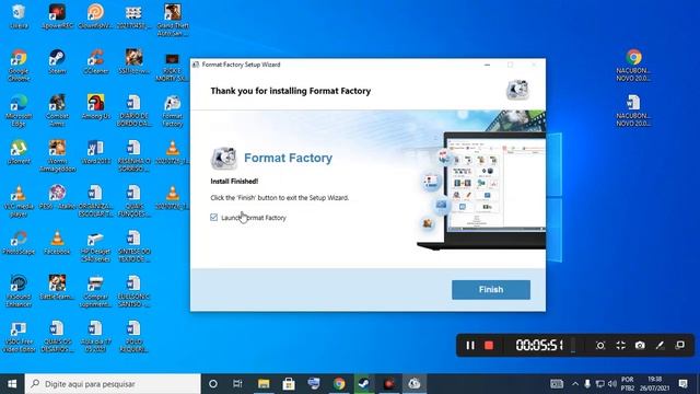Instalar Format Factory no windows 10 e 7, para converter, reduzir, vídeos etc.. (26.07.21) смотреть онлайн