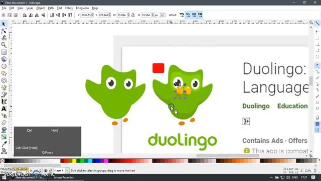 Inkscape Howto - Duolingo Icon [ANDROID] смотреть онлайн