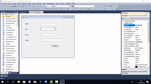 Membuat Program Biodata Sederhana Menggunakan Microsoft Visual Studio 2010 смотреть онлайн
