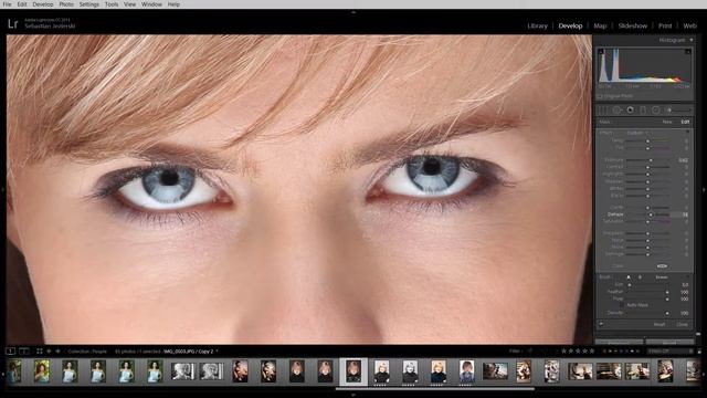 Lightroom CC Tutorial - How To Retouch and Make Shiny Eyes In Lightroom смотреть онлайн