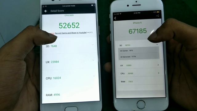 Iphone 6 vs Oppo F3 Speed Test (1GB VS 4GB) смотреть онлайн