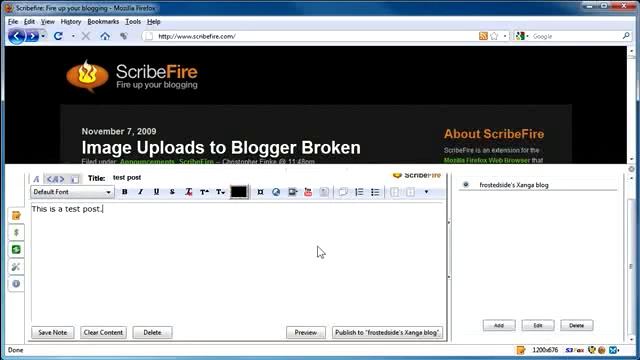 ScribeFire For Firefox смотреть онлайн