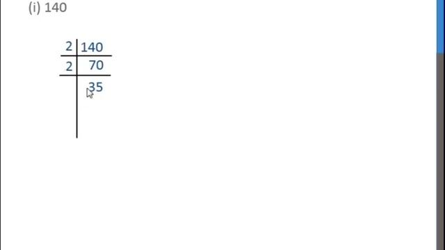 Ex 1.1, 1 (i) Class 10 - Express 140 as product of its prime factors - Teachoo смотреть онлайн