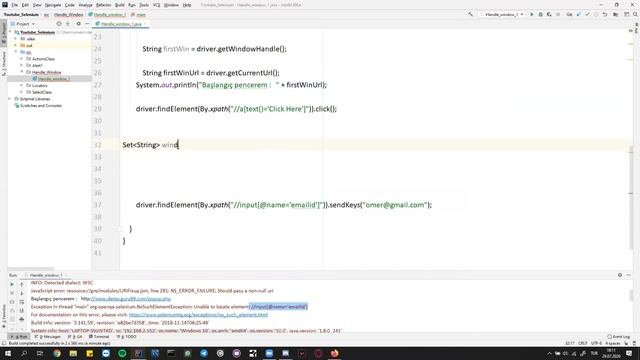 Türkçe Selenium Pencere Kullanımı (Window Handling) - Selenium Ders - 10 смотреть онлайн
