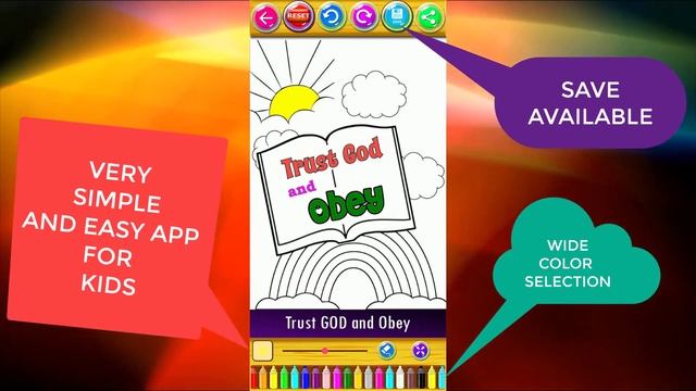 Free Bible coloring Stories App for Kids.Free Android Source Code. смотреть онлайн
