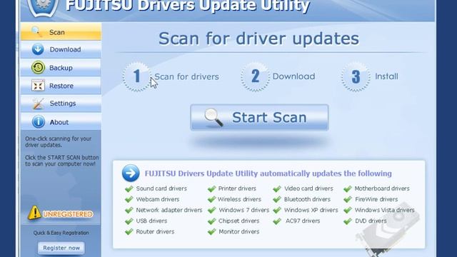 FUJITSU Drivers Update Utility смотреть онлайн