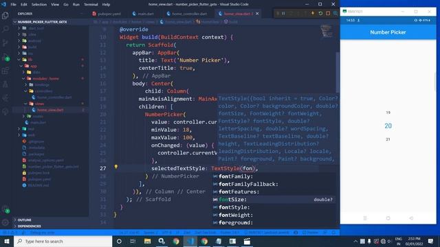 Number Picker in Flutter using GetX || Flutter || GetX смотреть онлайн