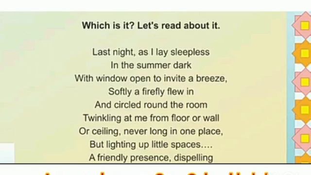 "Firefly in my Room"poem# English poem class 5th chapter 13- AAN смотреть онлайн