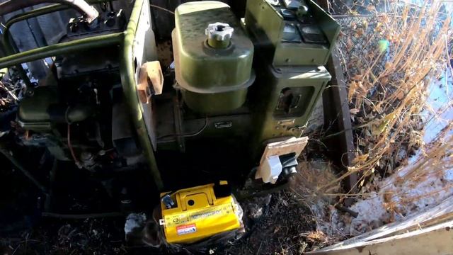 Бензиновый генератор ГАБ-4 (дополнение),запуск стартером смотреть онлайн