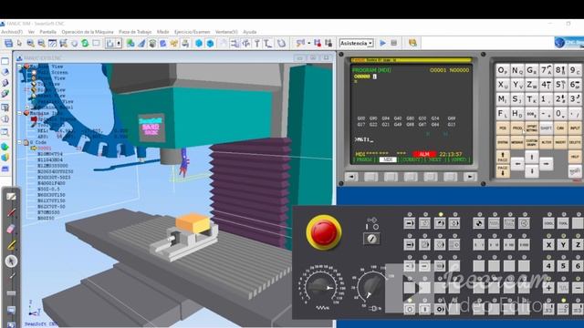 CERO MÁQUINA⚙️0️⃣🚀//& CERO MÁQUINA⚙️0️⃣🚀/ / CNC SIMULATOR //CONTROLADOR FANUC O-IM 🎮🎰 смотреть онлайн