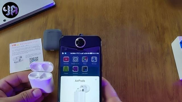 #V8_airpods Unboxing and Reviewing the Apple AirPods alternative with touch control and Popup windo смотреть онлайн