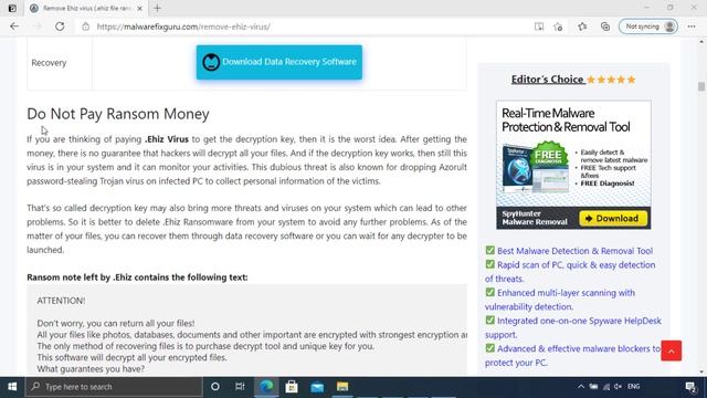 .Ehiz File Virus [Ehiz] Ransomware Removal Tool + .Ehiz File Decrypt смотреть онлайн