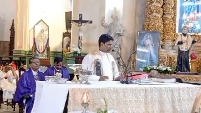 Vesper mass of Our Lady Immaculate Conception,church,Panjim смотреть онлайн