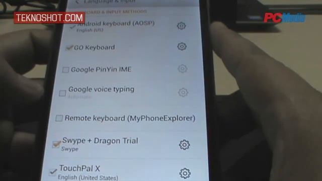 Aplikasi Swype Free di Perangkat Android (Lenovo K900) смотреть онлайн