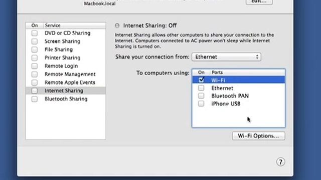 How to share ethernet over WiFi in Mac смотреть онлайн