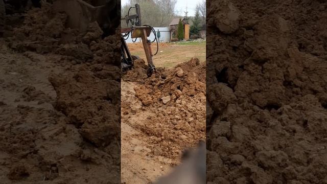 Обратная лопата экскаваторная навеска на минипогрузчике смотреть онлайн
