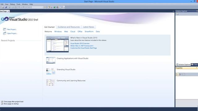 How to enable disable Solution Explore and Properties window in Visual Studio смотреть онлайн