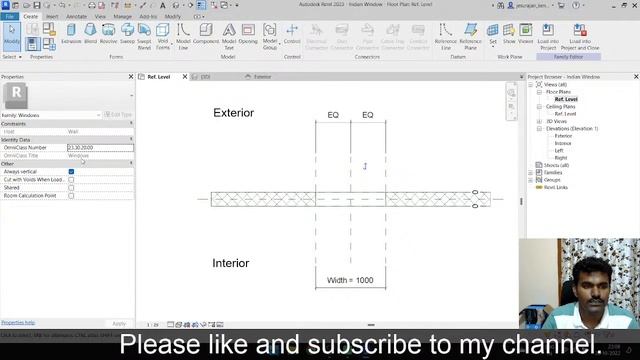 Create Revit Family - Indian Window Frame смотреть онлайн
