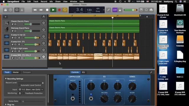 วิธีใช้ไฟล์ 808 ที่โหลดมาในโปรแกรม GarageBand (MAC) смотреть онлайн