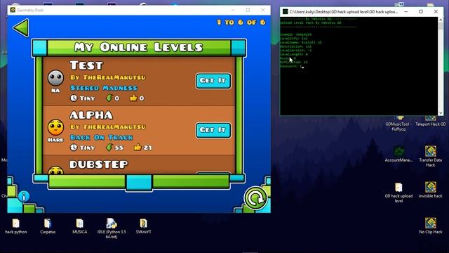 Hack Level Upload - Geometry Dash 2.1 смотреть онлайн