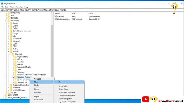How to disable Windows Defender Antivirus on Windows 10 Using #regedit #registry смотреть онлайн