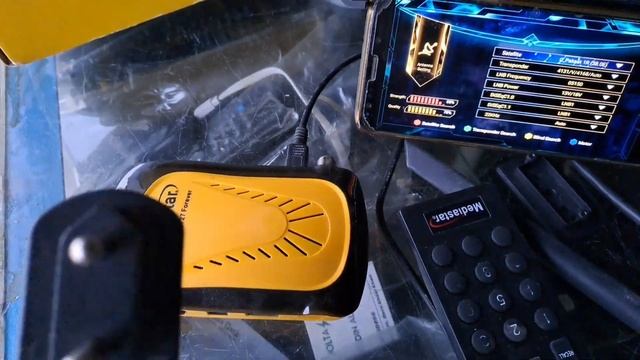 Old used fresh receiver 4k android and HD H265 mediastar 2727 mobile pe display and dish banai смотреть онлайн