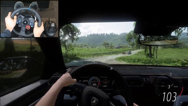 Forza Horizon 5 - Lamborghini Urus | Logitech g29 steering wheel gameplay смотреть онлайн