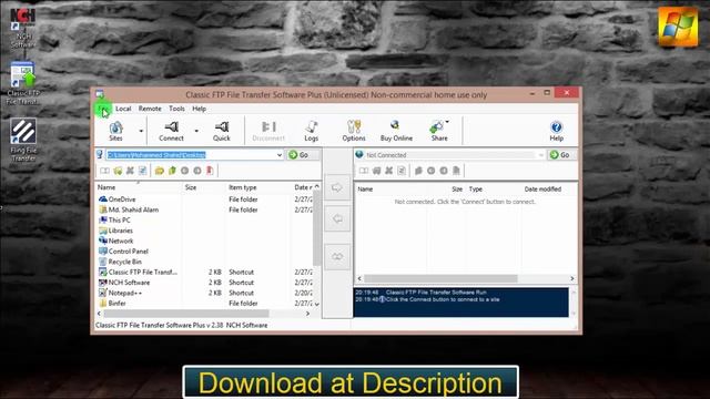 Classic FTP Free File Transfer Client 2.38 смотреть онлайн