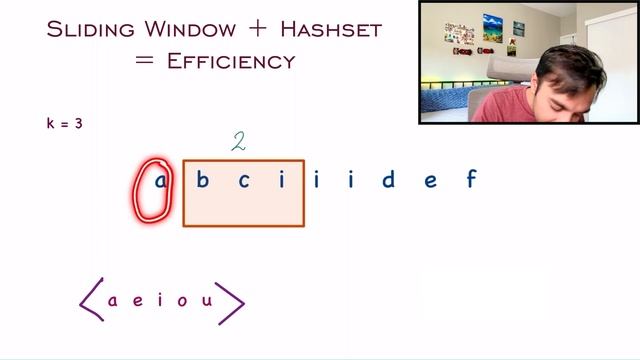 Maximum Vowels in a Substring (LeetCode 1456) | Full solution with animations | Sliding Window смотреть онлайн