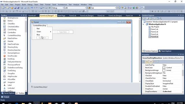 Contextmenu strip in vb.net|properties,methods and events in hindi смотреть онлайн