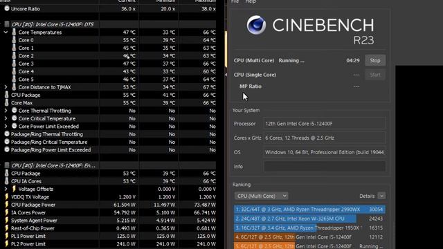 Cinebench Score - DEEPCOOL GAMMAXX 400 V2 Blue LED air CPU Cooler + Intel i5-12400f смотреть онлайн