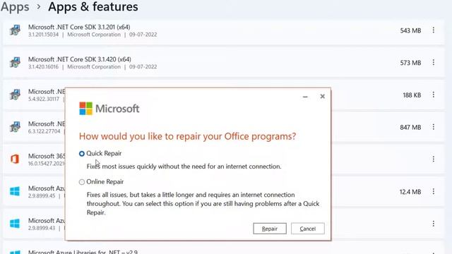 Repair Microsoft 365 apps смотреть онлайн