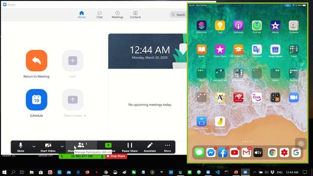 Cast หน้าจอ iPad มายัง Windows 10 ด้วยโปรแกรม Zoom смотреть онлайн