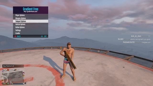 (DETECTED) Mod Menu Gradient (v0.4.3) GTA V Online 1.41 смотреть онлайн