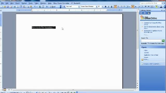How to show text boundary in office 2003 смотреть онлайн