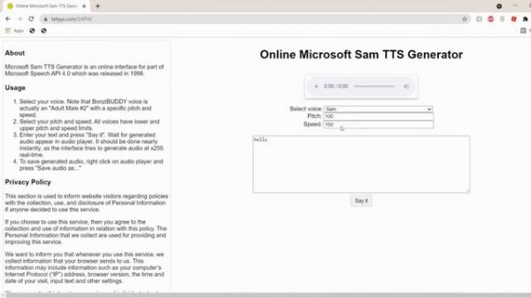 How to get Bonzi Buddy / Microsoft sam + tts (Download voices for free!) *Without Speakonia*