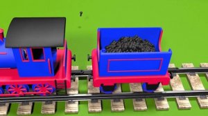 Мультики про машинки для детей от 3 лет развивающие. Конструктор: собираем паровоз.