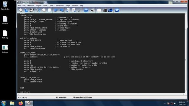 How to close a file handle - CloseHandle | MASM32 Assembly Programming смотреть онлайн