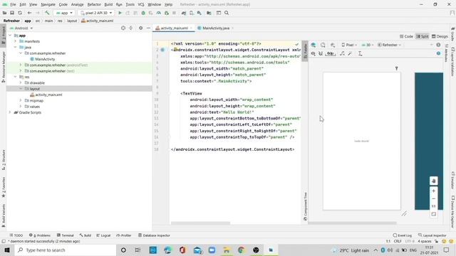 #Android3: 2.3 Creating First Android Application with AVD Manager on Android Studio in English смотреть онлайн