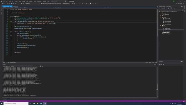 Loading resources from a relative path in a Visual Studio CMake Project | SFML Tutorial | gamedev смотреть онлайн