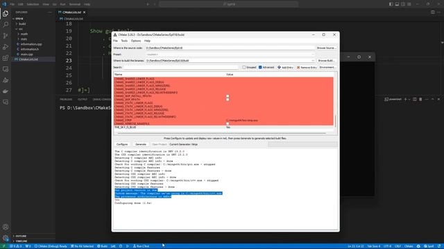 CMake-Episode 019:Gui Tools: The stages: configuration, generation and build | CMake Starts Here смотреть онлайн