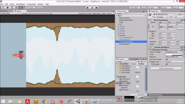 Unity Android Uçak Oyunu 8 - Mesafe & Rekor Mesafe & Paneller (Part 1) смотреть онлайн