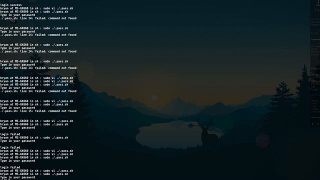 Password protected sh file ran within a sh file?! смотреть онлайн