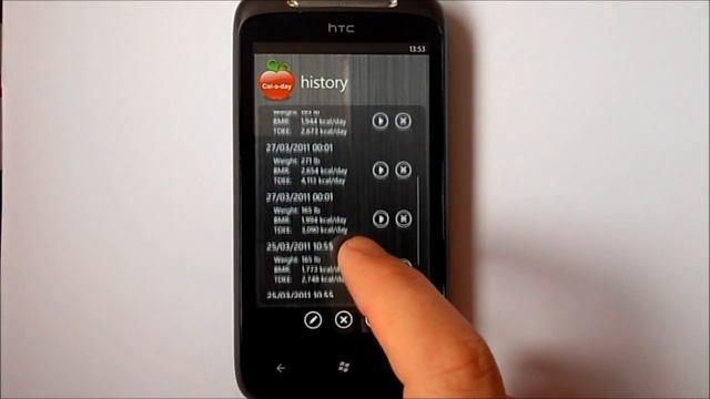 Cal-a-day for Windows Phone 7 смотреть онлайн