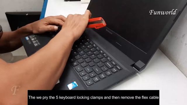 How to remove Lenovo B40 Laptop keyboard смотреть онлайн
