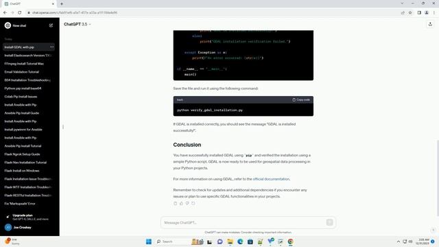 pip install osgeo gdal смотреть онлайн