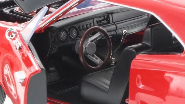 1969 Dodge Coronet Super Bee, Red W/ Black Hood - Motormax 73315 - 1/24 Scale Diecast Car смотреть онлайн